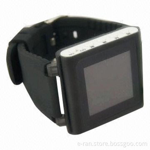 Fashionable 1.5-inch Screen Watch MP4 Player, Supports FM/Recorder/Clock Function